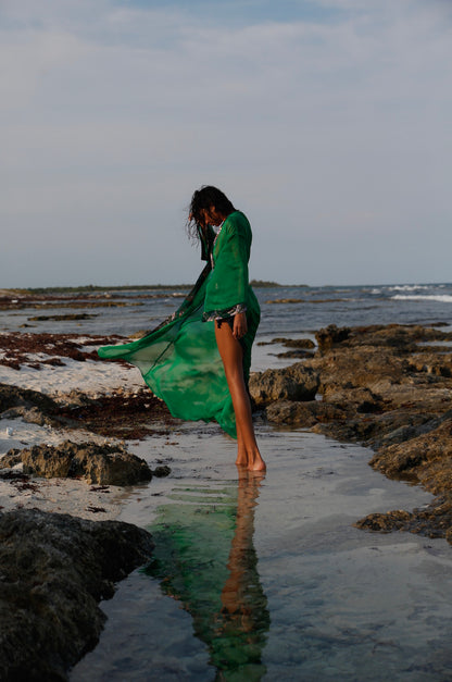 KHEPRI KIMONO – GREEN