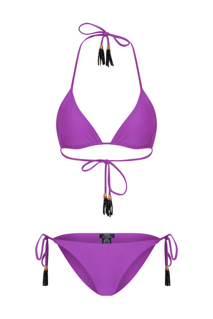 Fuschia Tassle Bikini