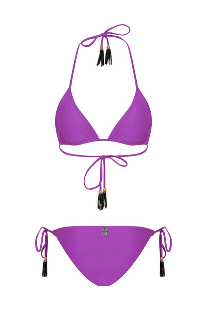 Fuschia Tassle Bikini