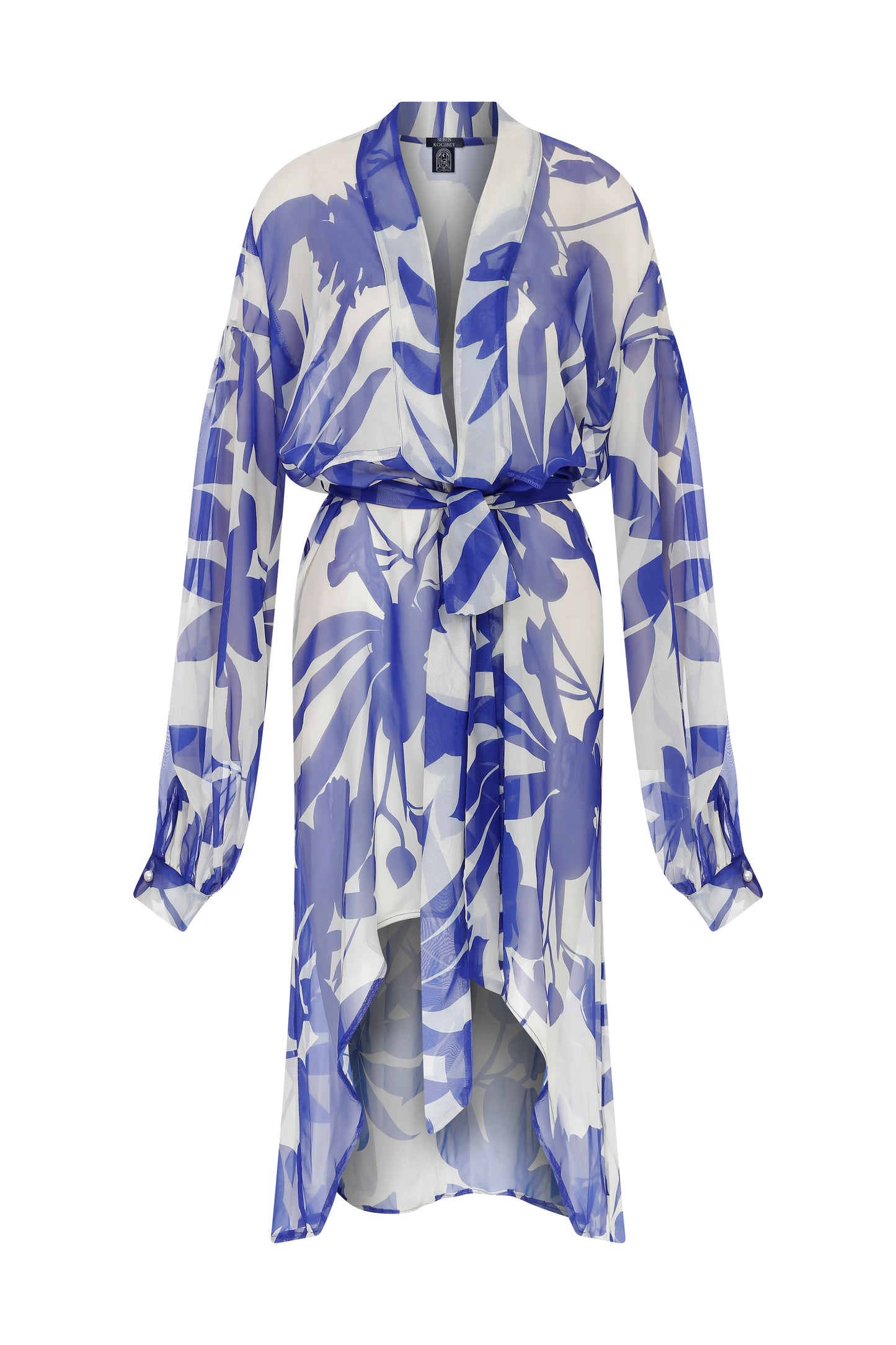 Blue Chiffon Kimono