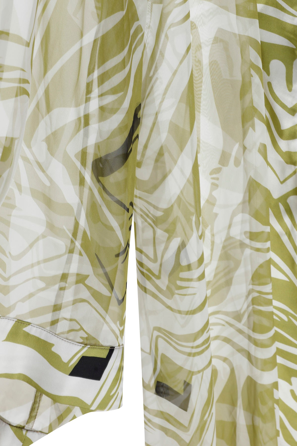 Lime Green Chiffon Kimono